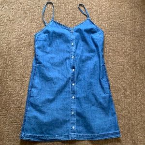 Denim mini dress from pacsun